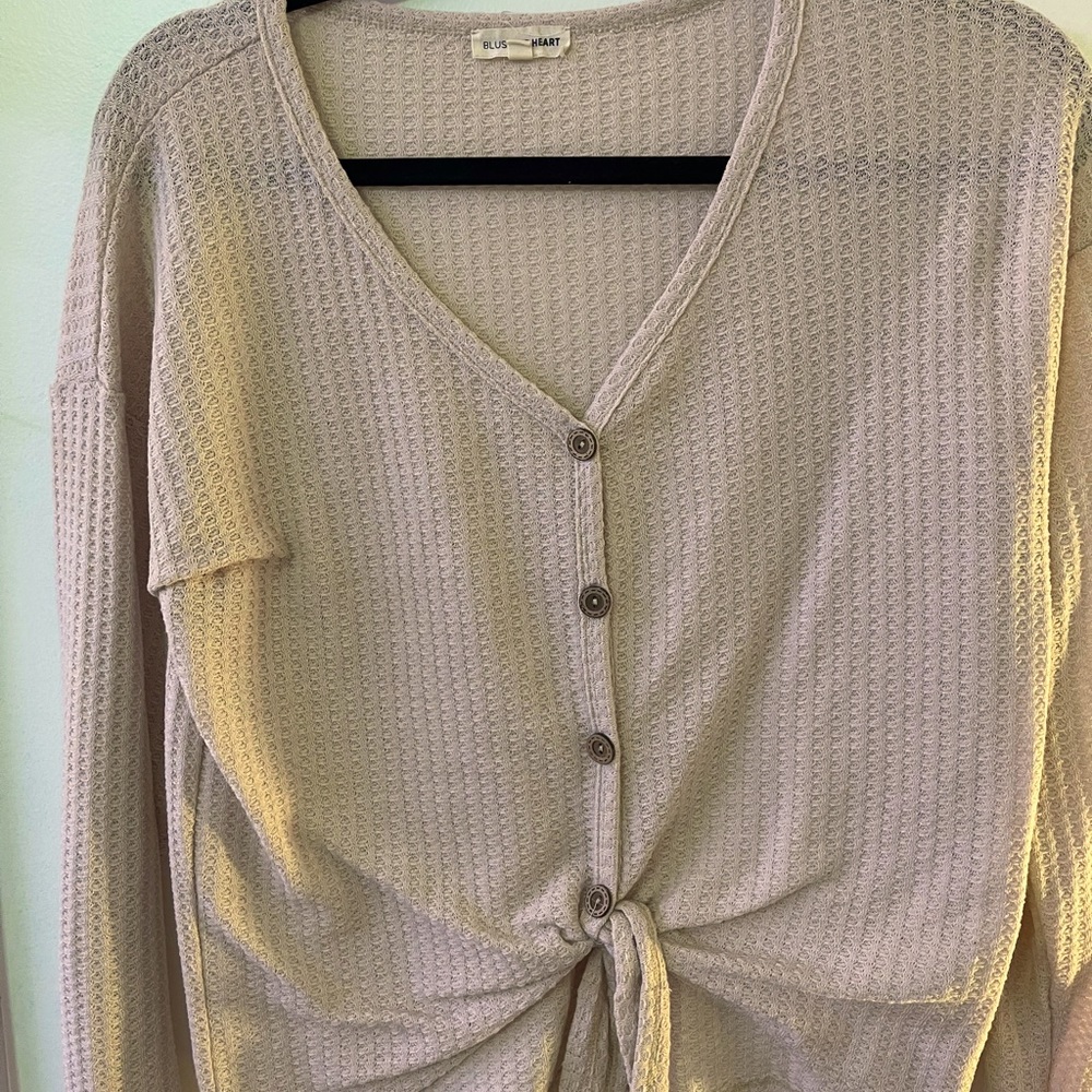 Tan tie top